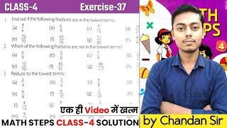 Famous Math Steps Class 4 | Ex-37 | Fractional Numbers | Math Steps (Bharti Bhawan) Class 4 Solution Hindi Wealth