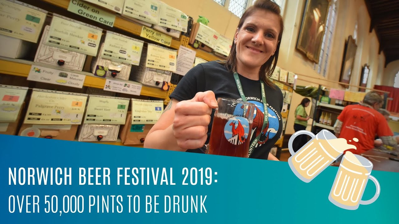 Over 50,000 pints at Norwich Beer Festival 2019 YouTube