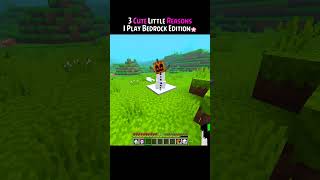 3 Cute Little Reasons I Play Bedrock Edition #minecraft #shorts