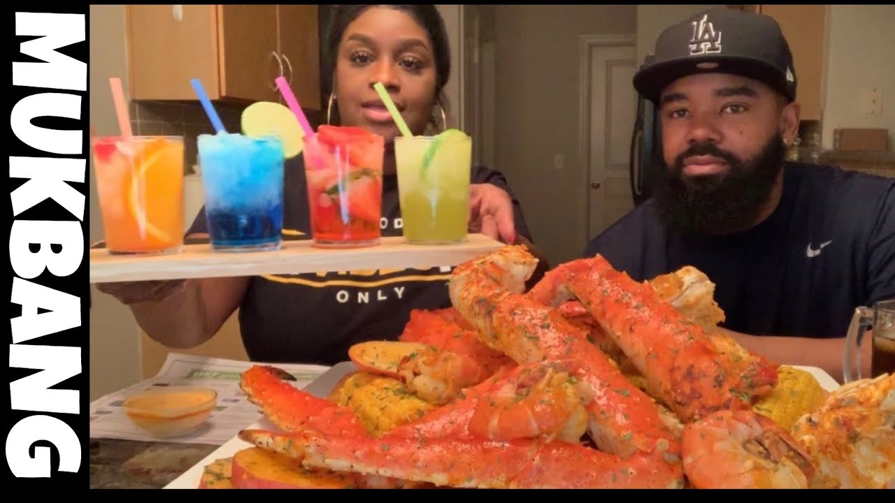 KING CRAB AND JUMBO SHRIMP MUKBANG