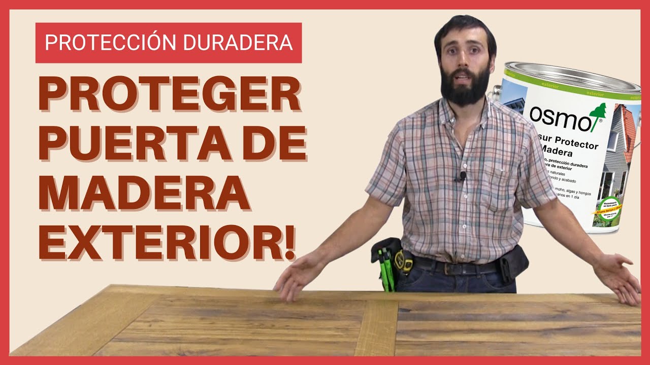 MÁXIMA PROTECCIÓN] Cómo proteger una puerta de madera en el exterior con  LASUR al aceite de Osmo 