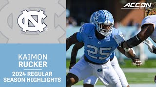 Kaimon Rucker 2024 Regular Season Highlights | UNC Defensive Lineman