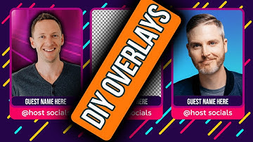 How To Design GUEST OVERLAYS (LIVE) For OBS, Evmux, Streamlabs, StreamYard, Ecamm Live..