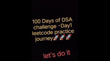 100 Days of DSA Challenge - Day 1 | LeetCode Practice Journey 🚀