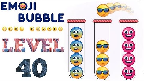 Emoji Ball Sort Puzzle Level 40 Android & iOS  #trydra #BallSortalllevel #EmojiBallSort #ballsort
