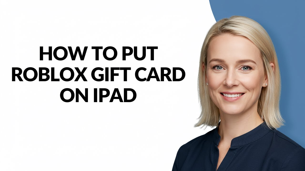 HOW TO PUT ROBLOX GIFT CARD ON IPAD Julia STutorials YouTube 