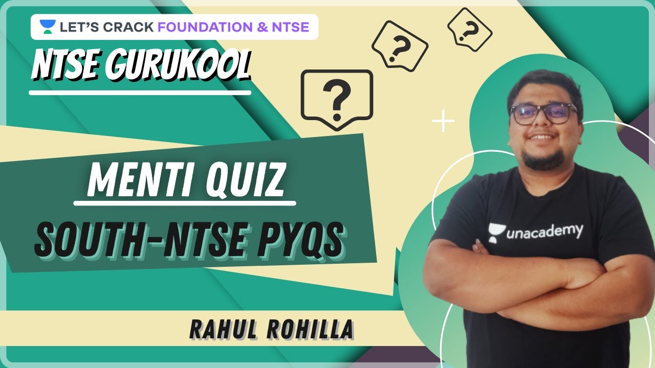 NTSE PYQs | Menti Quiz | South- NTSE PYQs | Maths | NTSE Gurukool | Rahul Rohilla