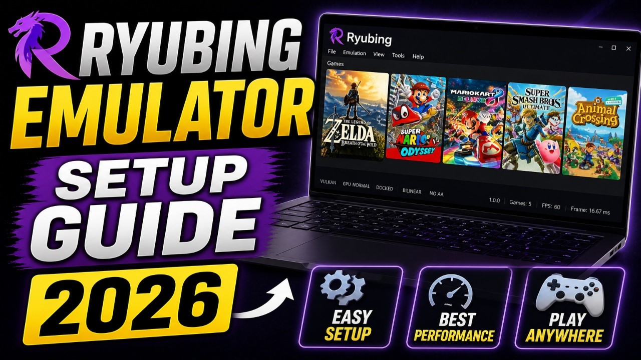 Ryubing Emulator Setup Guide 2026 | How To Setup Ryubing Switch