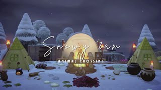 ACNH • Snowy 2AM music + Ambience | Study, Sleep, Relaxation