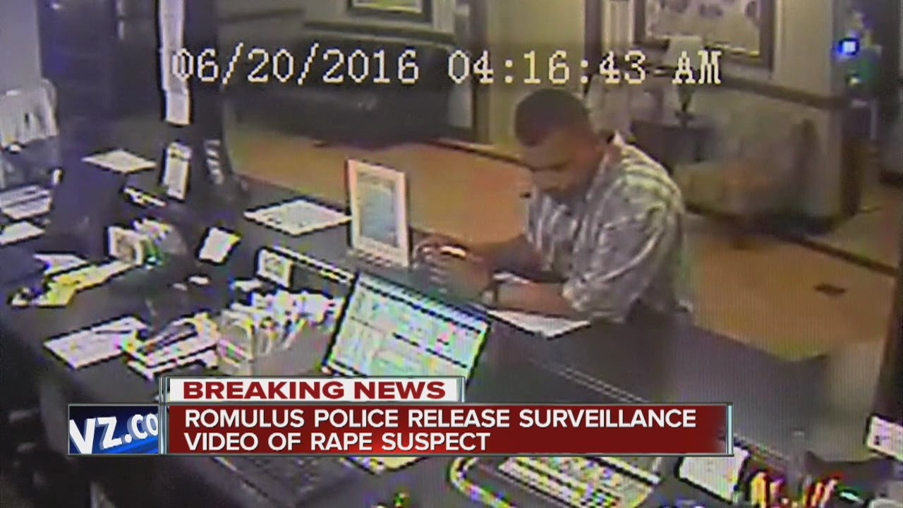 Romulus police release surveillance video of rape suspect YouTube