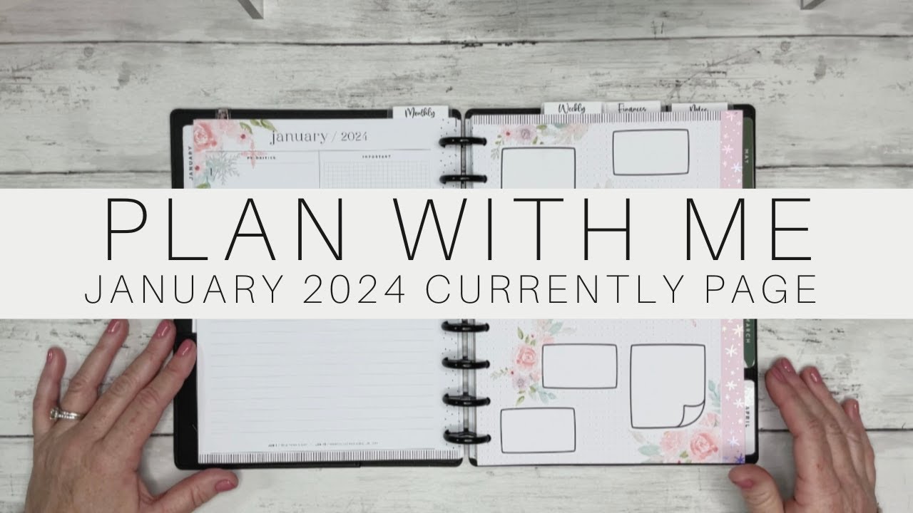 Plan With Me! | Happy Planner Currently Page | January 2024 | Frankenplanner