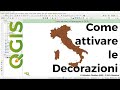 QGIS decorazioni