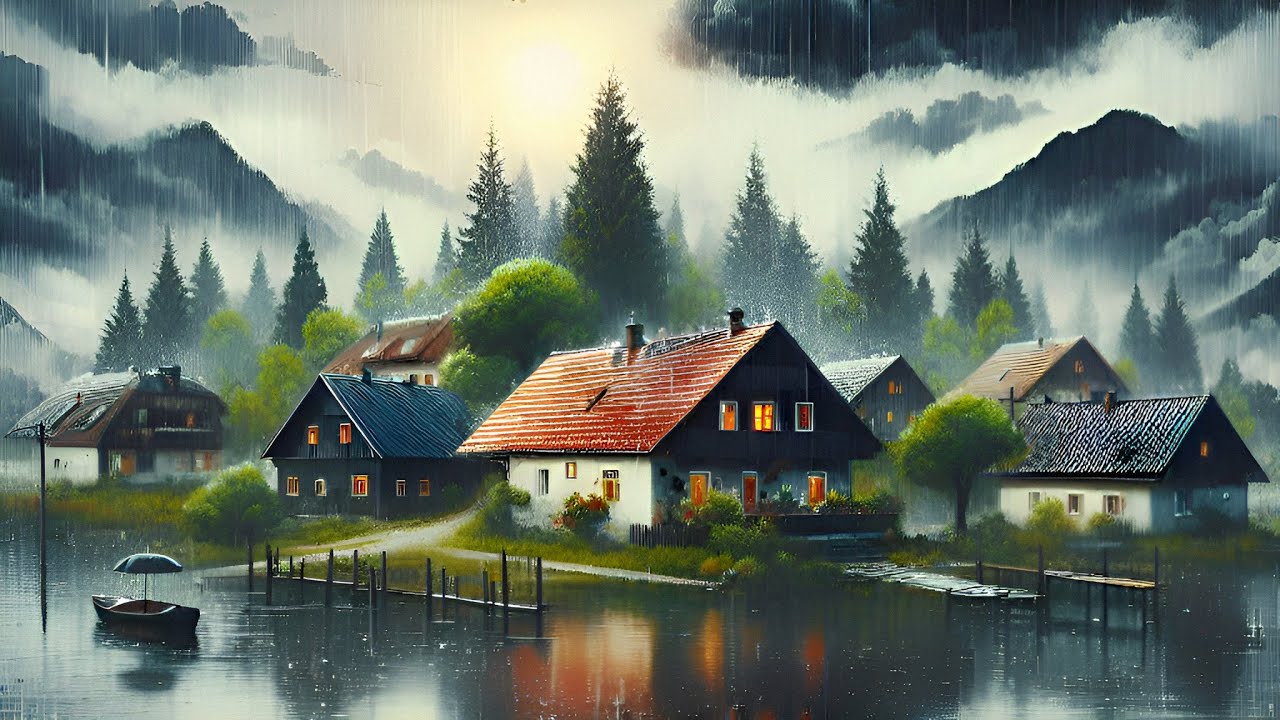 The Sound of Rain and Thunder in The Village Makes the Mind and Soul ...