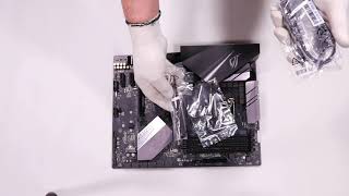 Unboxing Asus ROG STRIX B360-F GAMING s1151 B360 4DDR4 DVI/DP/HDMI/M.2 ATX hands on (not review)