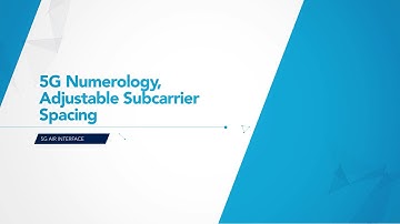 5G Numerology, Adjustable Subcarrier Spacing