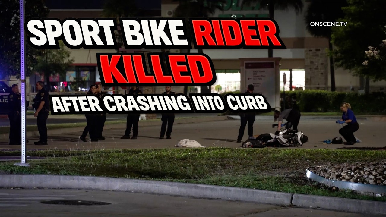 Sport Bike Rider Killed After Crashing Into Curb - YouTube