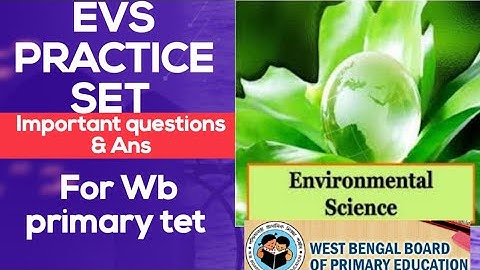 Wb primary tet 2022 llEvs practice set ll Mock test ll Expected question & ans. @wasimacademy