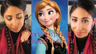 Inspired By Disney Frozens Anna Makeup Tutorial