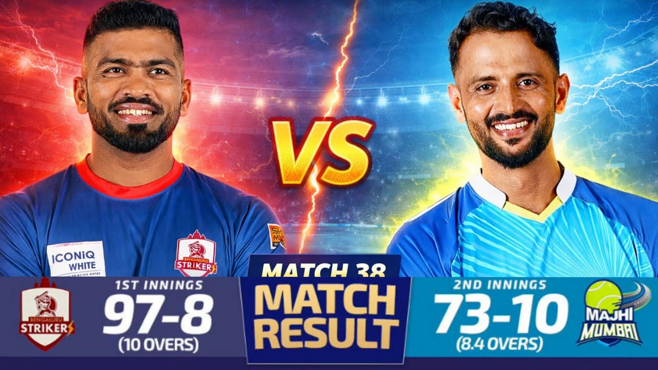 Majhi Mumbai vs Bangalore Striker Full Highlights Match No-38 ISPL SEASON-3 