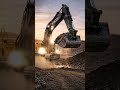 Smooth excavator operation!"#shorts #youtubeshorts #satisfying #excavator #construction #fyp