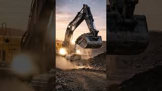Smooth excavator operation!"#shorts #youtubeshorts #satisfying #excavator #construction #fyp