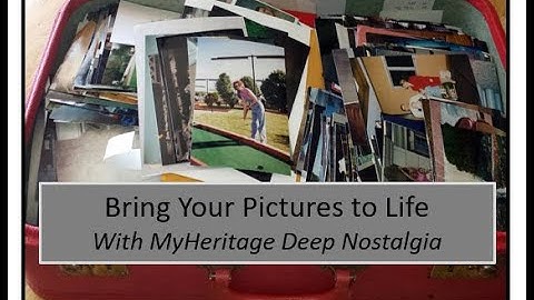 Deep Nostalgia Photo Animation by MyHeritage