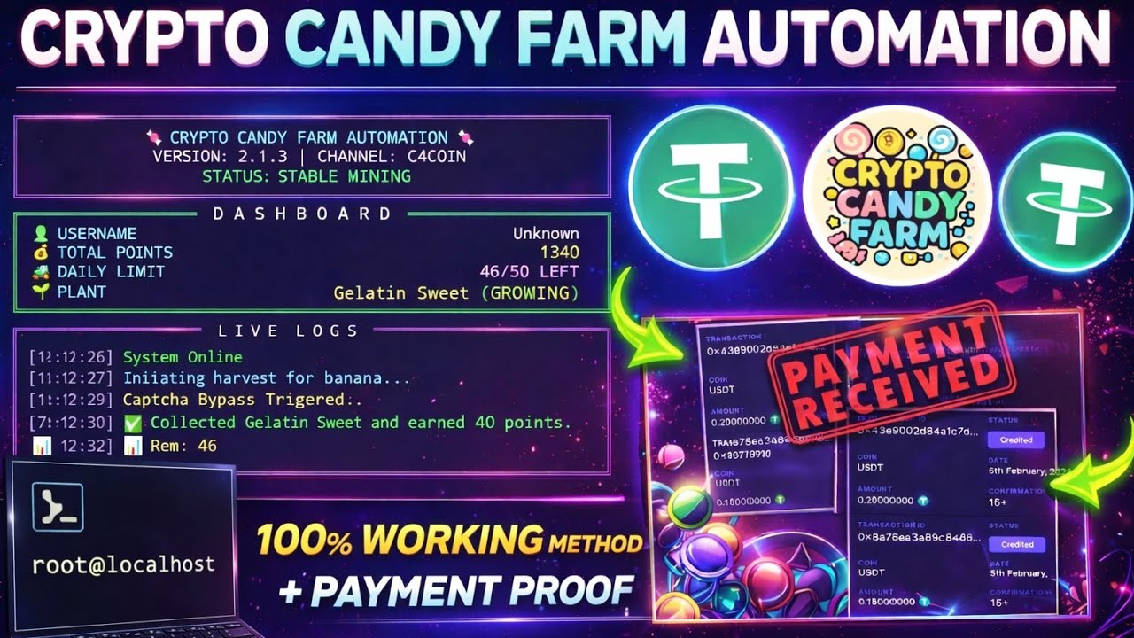 Nuyul New USDT  Earning  Script - Auto Claim Ads Via Termux  Need Apikey Solve Captcha 😁