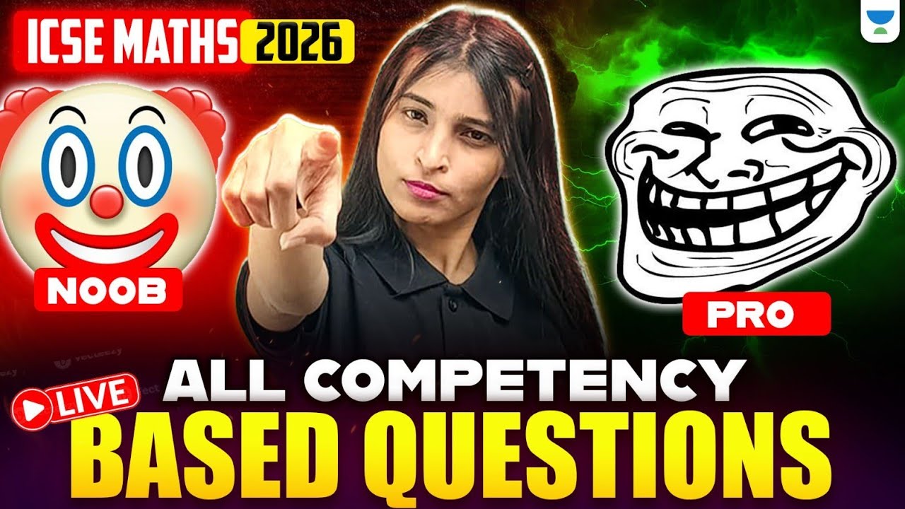 ICSE Maths 2026 ⚡ Competency Based Questions Marathon | Final Board Exam Preparation | Shikha Ma'am