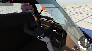 BeamNG MMD dummy model - Experiment in progress - Node manipulation while in motion