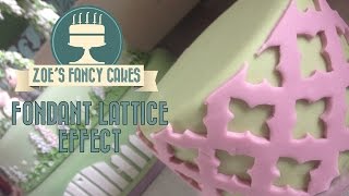 In this video I show you how to create a lattice effect around your cakes using fondant icing, You could also use flower paste, 