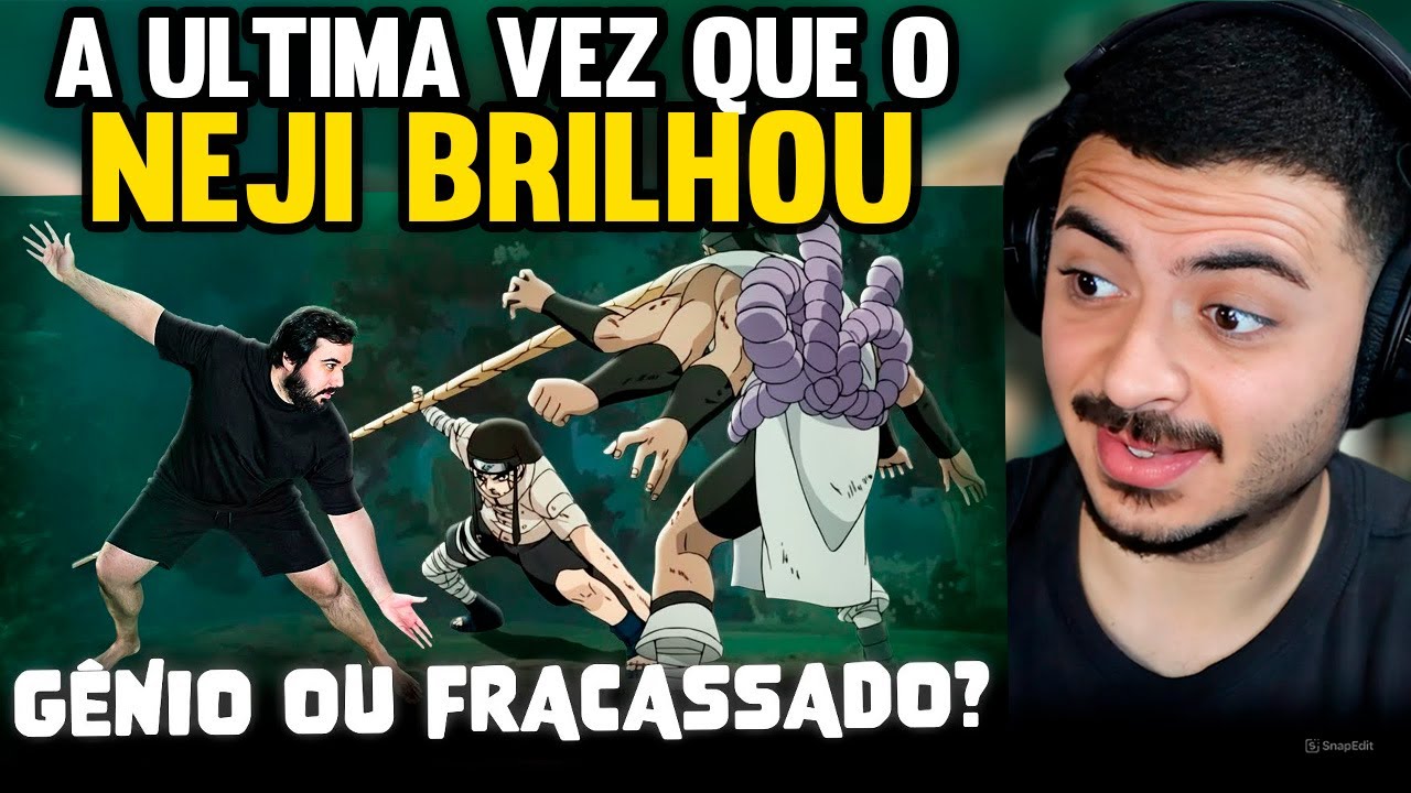 KAMUZ REAGE: ESSA LUTA MOSTRA TUDO O QUE O NEJI REPRESENTA EM NARUTO | NEJI VS KIDOMARU | ZÉ RENACHO