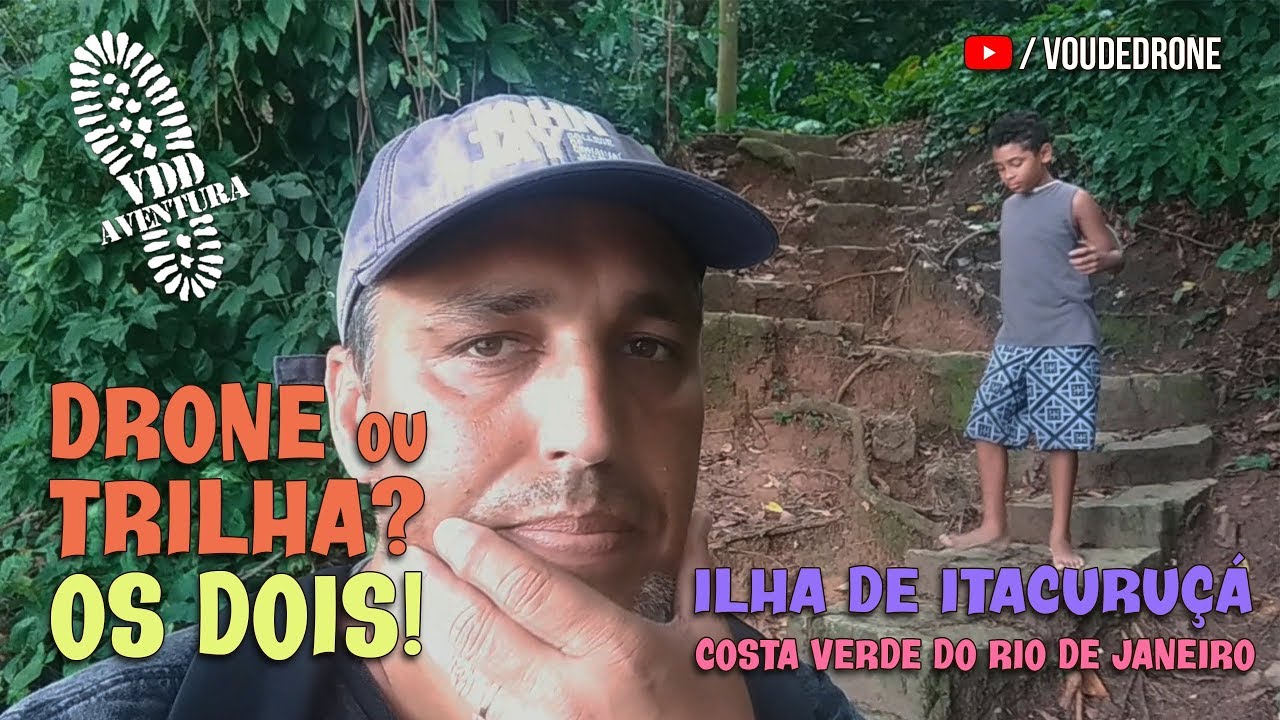 ITACURUÇÁ RJ - PRAINHA - Trilha e Drone - Ilha de Itacuruçá - 