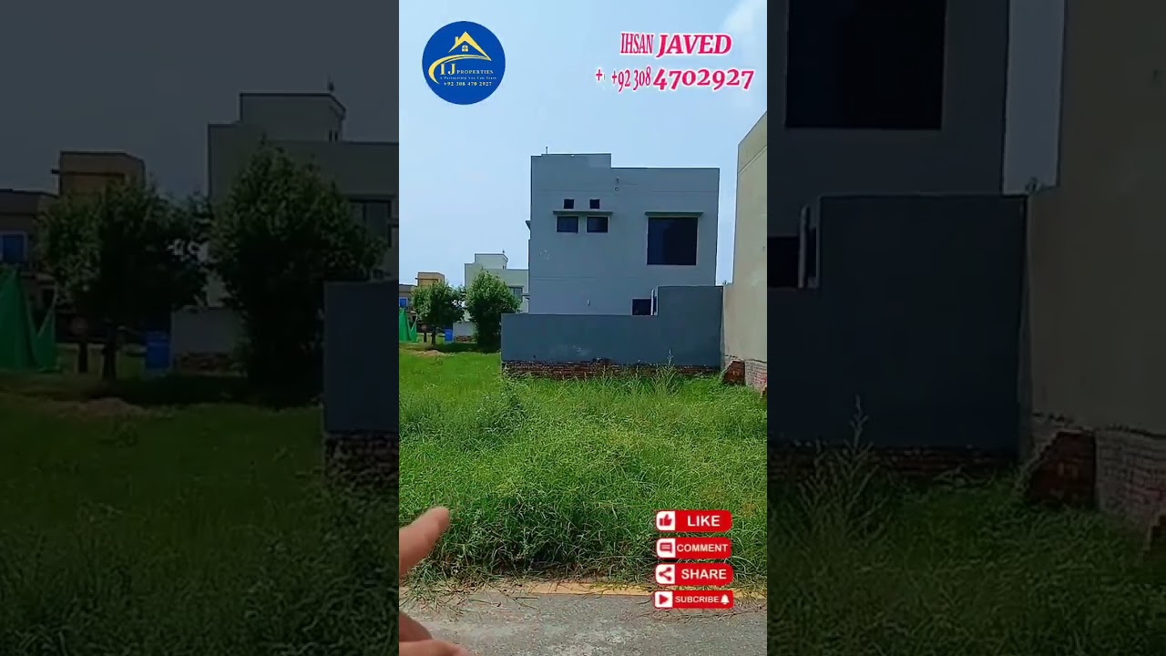 Investors Rate 8 Marla Plot for Sale l Near to Park, Masjid l J Block Phase 2, Bahria Orchard Lahore