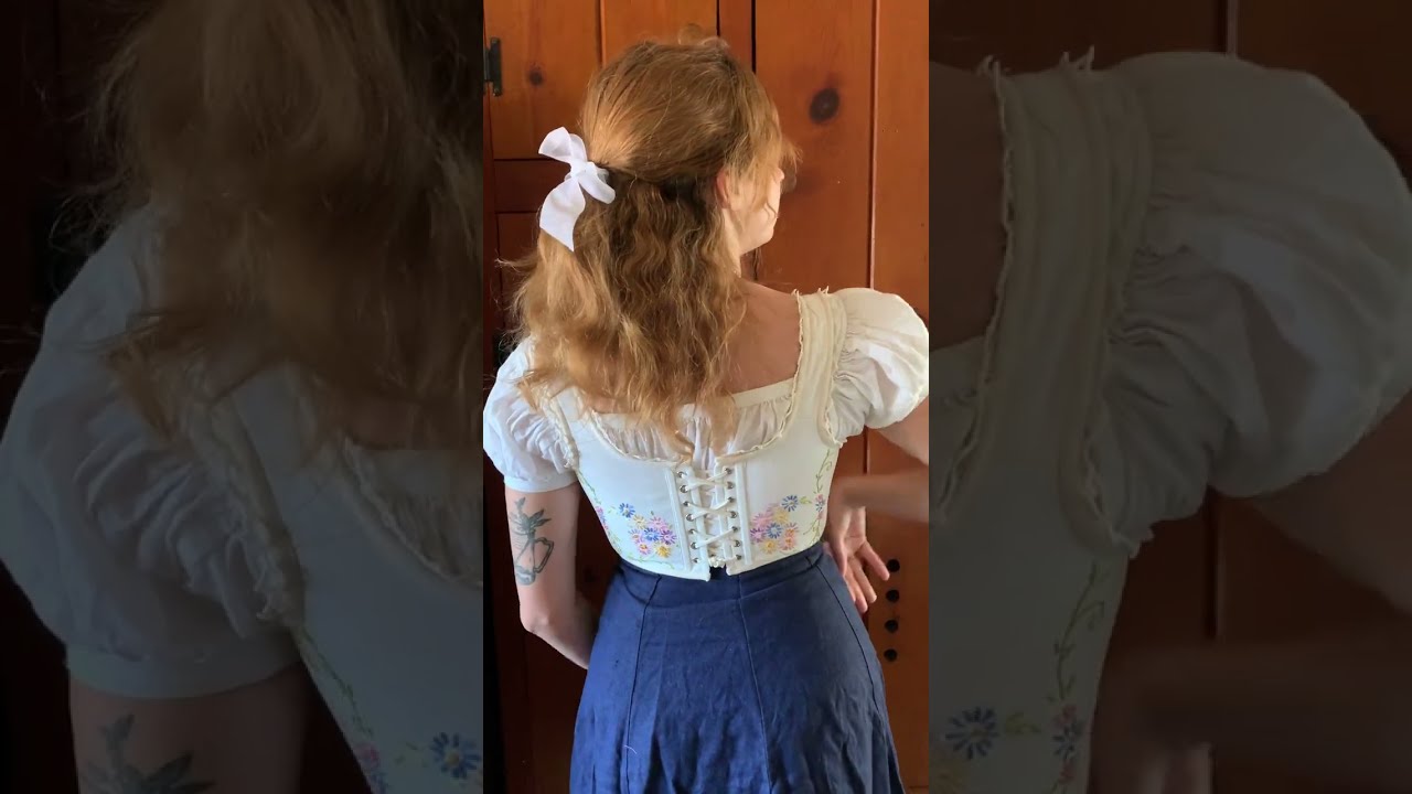 Making Regency Stays from a $1 Tablecloth! 