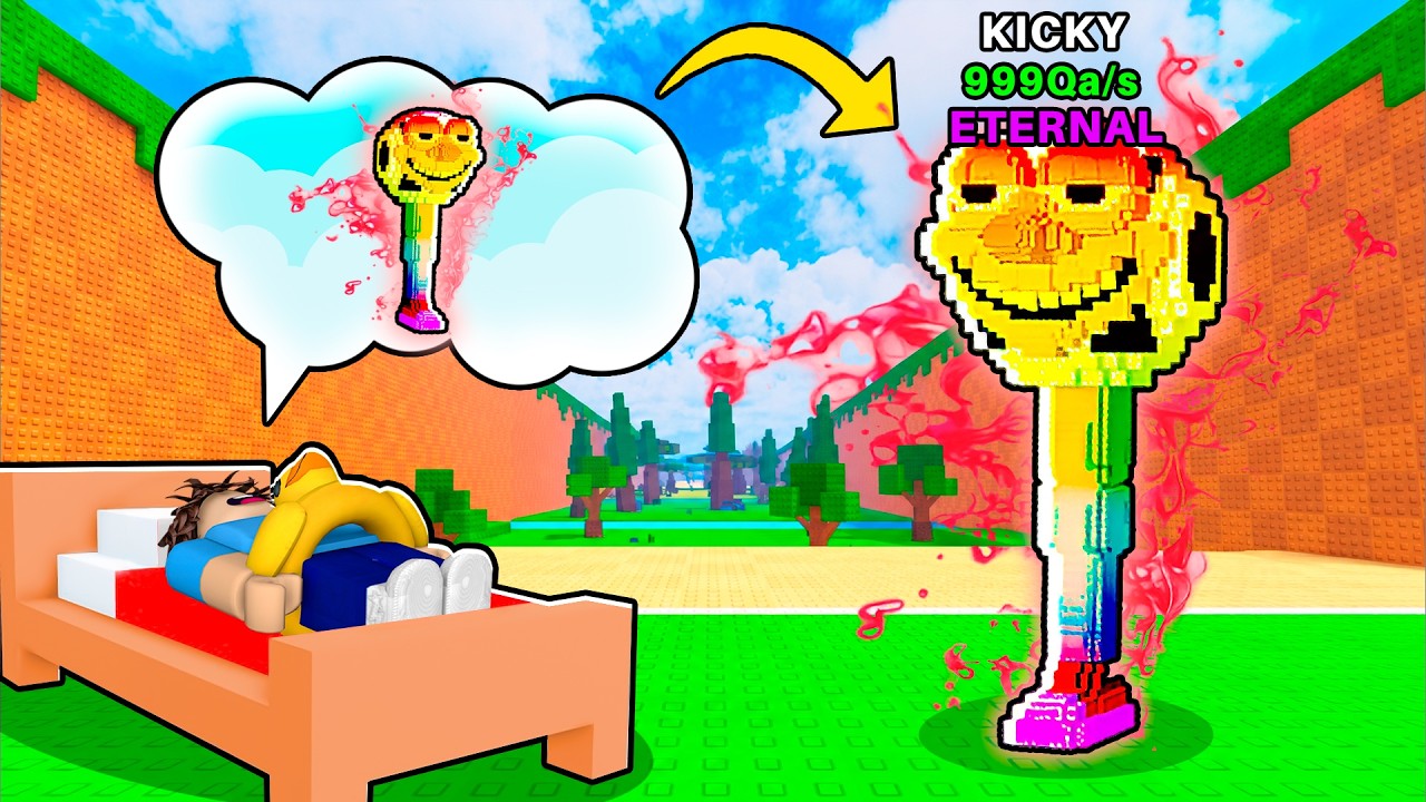 Anything I Dream COMES TO LIFE.. (Kick a Lucky Block)