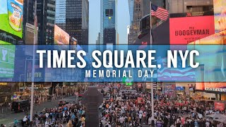 NEW YORK CITY 🗽| Memorial Day in Times Square 🇺🇸 [4K]