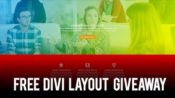 WordPress Divi | FREE Divi layout giveaway