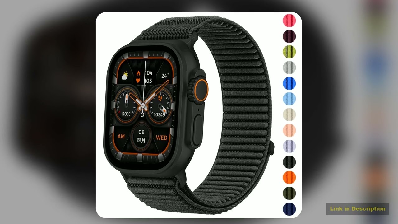 Nylon Braided Sport Strap For Apple Watch Band 10 42 46MM Bracelet for iWatch 9 8 7 6 5 4 SE Ultra