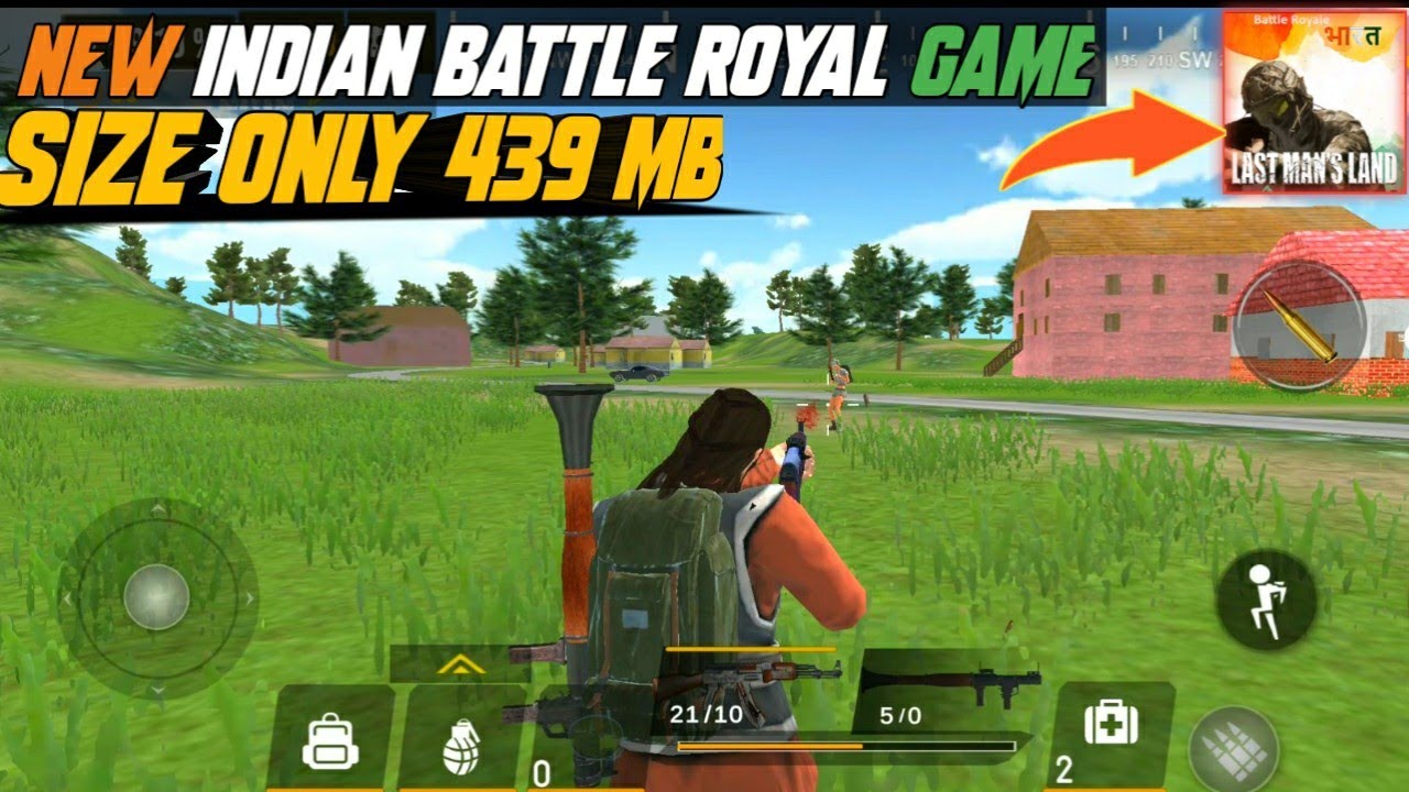 New Indian Battle Royal Game 2021 ! Last Man's Land Game review ! Only 439MB