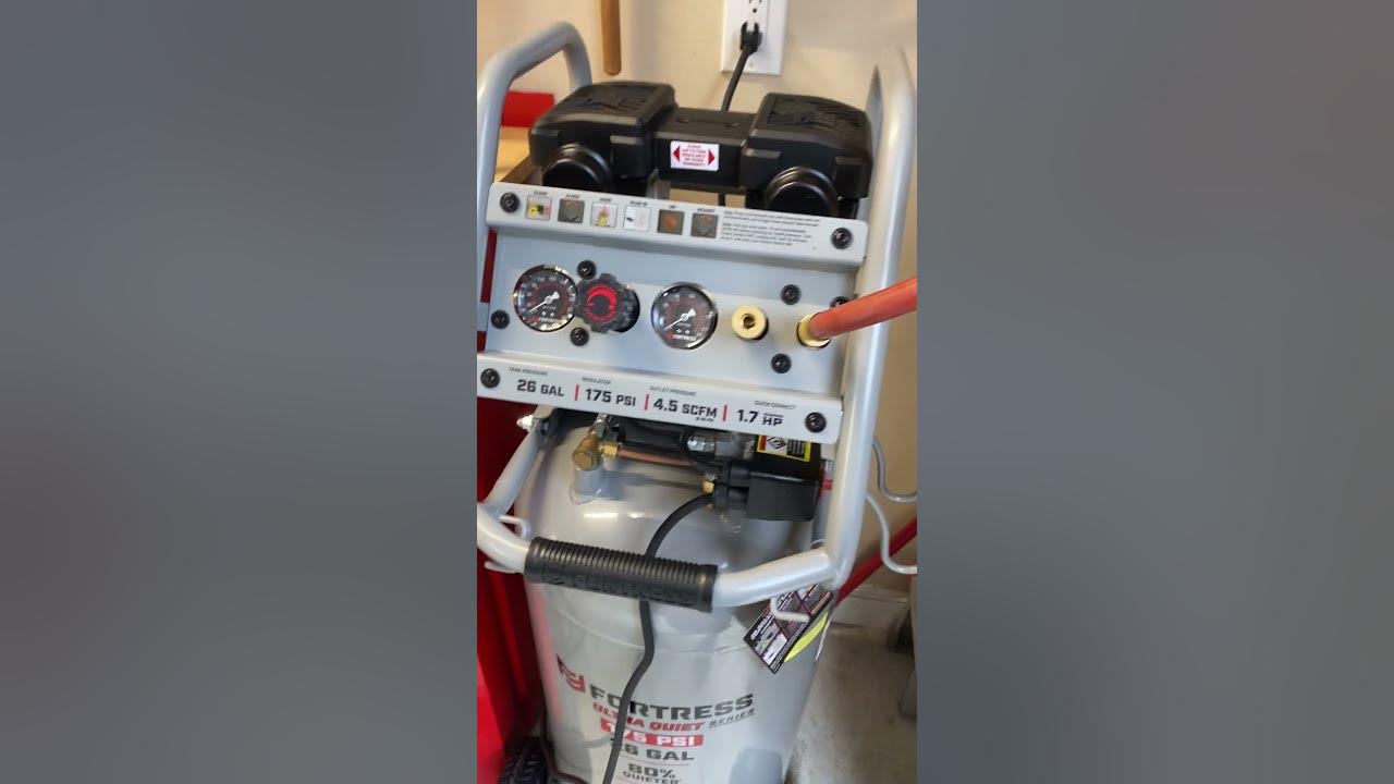 Fortress 26 gallon air compressor YouTube