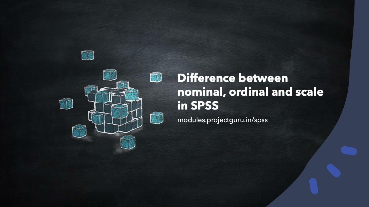 Difference between nominal ordinal and scale in SPSS YouTube
