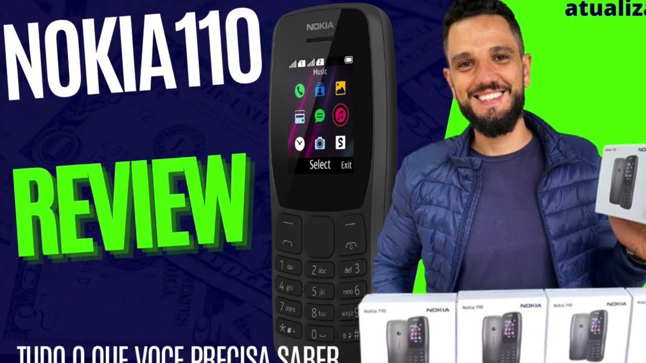 Nokia 110 traz o clássico Snake, o jogo da cobrinha, e custa R$ 169
