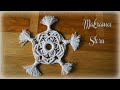Makramee Stern * DIY * Macramee Snowflake [eng sub]