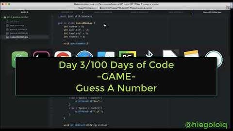 100 Days of Code: Day 3 - GAME TIME! Guessing Game in Java, Python and Javascript