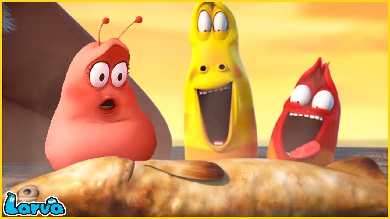 Larva Tuba CÁ BIỂN NƯỚNG MUỐI ẤU TRÙNG TINH NGHỊCH HOẠT HÌNH