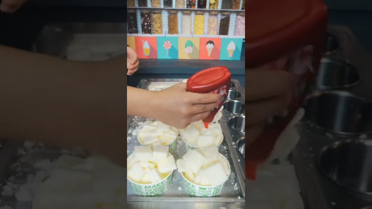 Special Fanta Milk ice cream Rolls 💖🤤 Lemon Flavour ! 