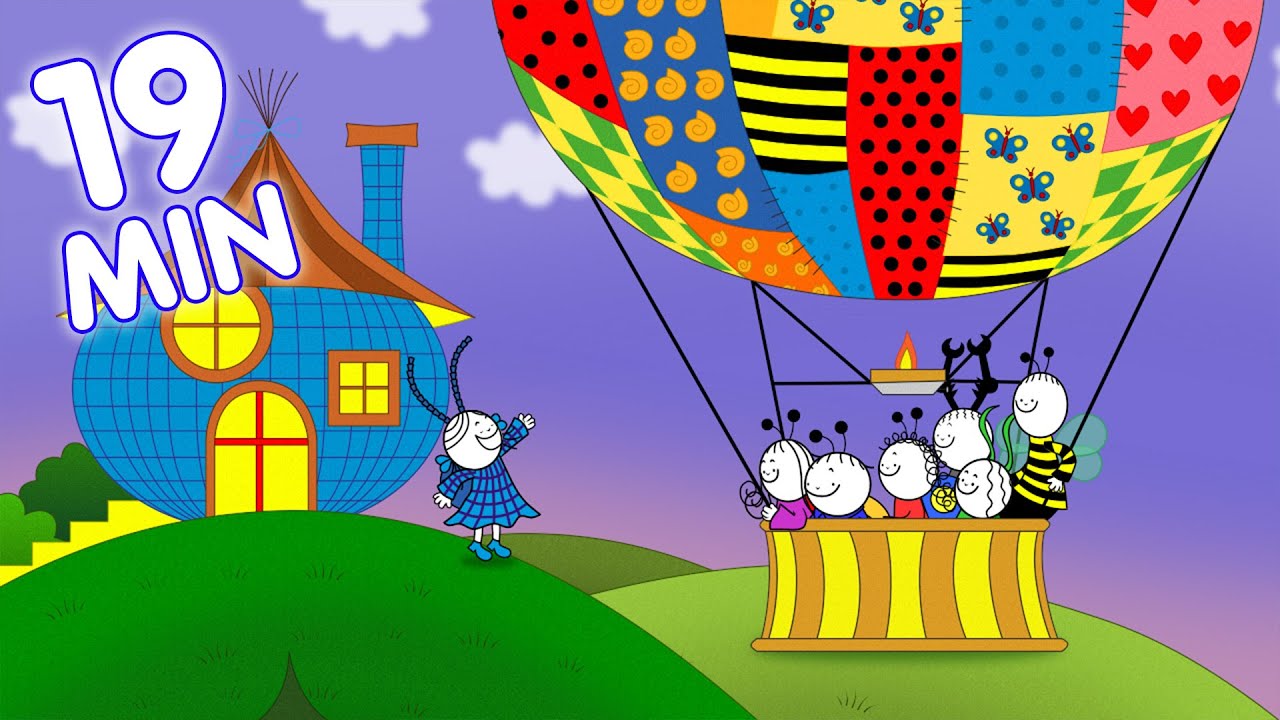 Bogyó és Babóca - Léggömb, Napraforgók, Kavicsok, Pihe síel ▶ 4 teljes epizód | 19 perc