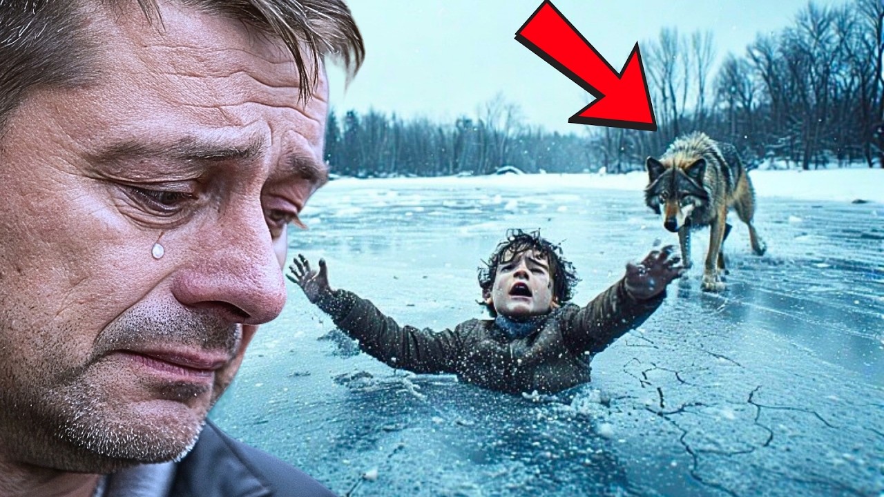 МАЛЬЧИК ПРОВАЛИЛСЯ под ЛËД… И серый ВОЛК зашёл в ВОДУ ПЕРВЫМ — ДО СЛËЗ