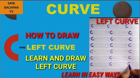 Left Curve || Curve Formation || Basic stroke || Basic learning for kids