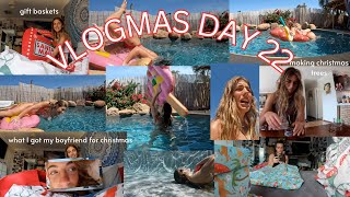 VLOGMAS DAY 22: making christmas trees, gift baskets and what I got my boyfriend for christmas